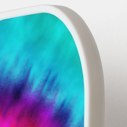 Rainbow Tie Dye Signature Pickleball Paddle (Links Detail)