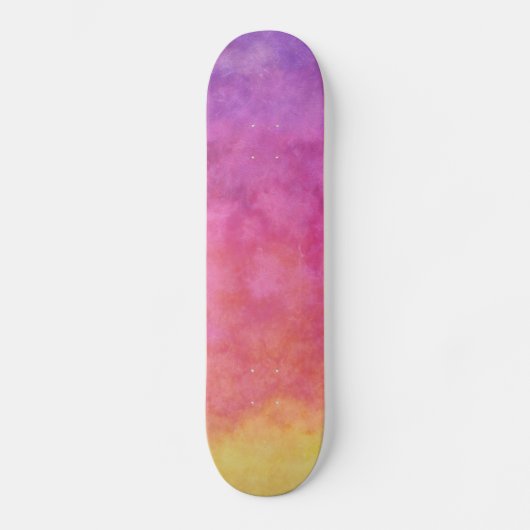 Rainbow Tie dye skateboard deck (Voorkant)
