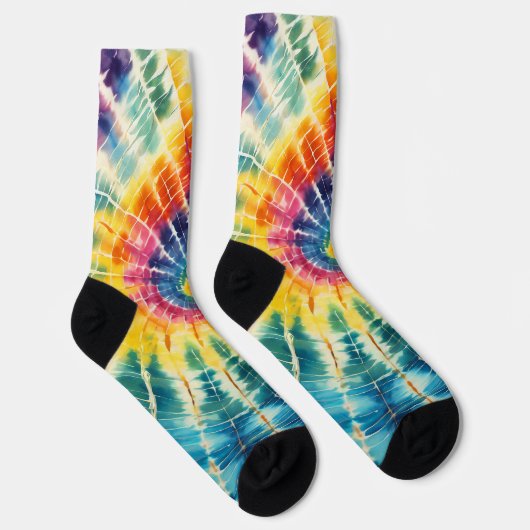 Rainbow Tie Dye Sokken (Rechts)