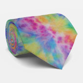 Rainbow Tie Dye Stropdas (Opgerold)