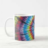 Rainbow Tie Dye Swirl Coffee Mok (Links)