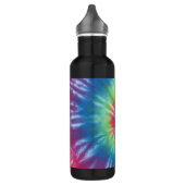 Rainbow Tie Dye Swirl Waterfles (Links)