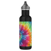 Rainbow Tie Dye Swirl Waterfles (Rechts)