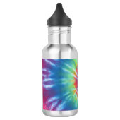 Rainbow Tie Dye Swirl Waterfles (Links)