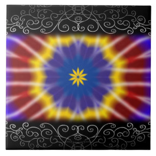 Rainbow Tie Dye Tegeltje