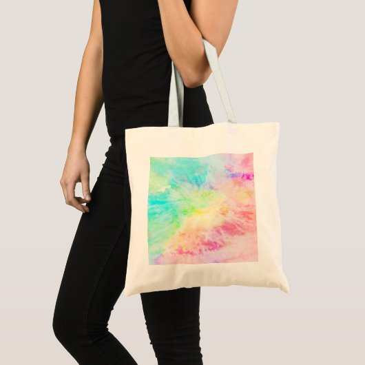 Rainbow Tie Dye Tote Bag (Voorkant (product))