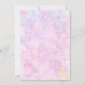 Rainbow Tie Dye verjaardagsfeestje uitnodiging (Achterkant)