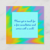 Rainbow Tie Dye Visitekaartje (Achterkant)