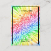 Rainbow Tie Dye Visitekaartje vertoon (Voorkant)