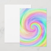 Rainbow tie Dye Wave Ocean Bedankkaart (Voorkant / Achterkant)