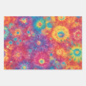 Rainbow Tie Dye Wrapping Paper Flat Sheet Set van (Voorkant 3)