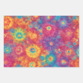 Rainbow Tie Dye Wrapping Paper Flat Sheet Set van (Voorkant 2)