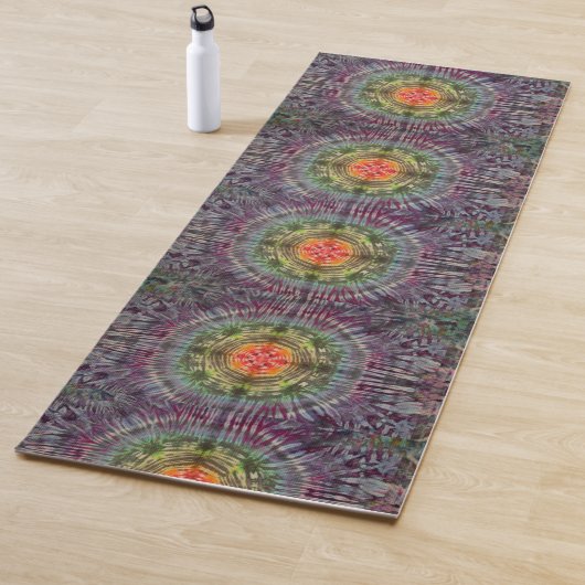 Rainbow Tie Dye Yoga Mat (dubbelzijdig) (In situ)