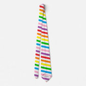 Rainbow Tie with Secret Message Stropdas (Achterkant)