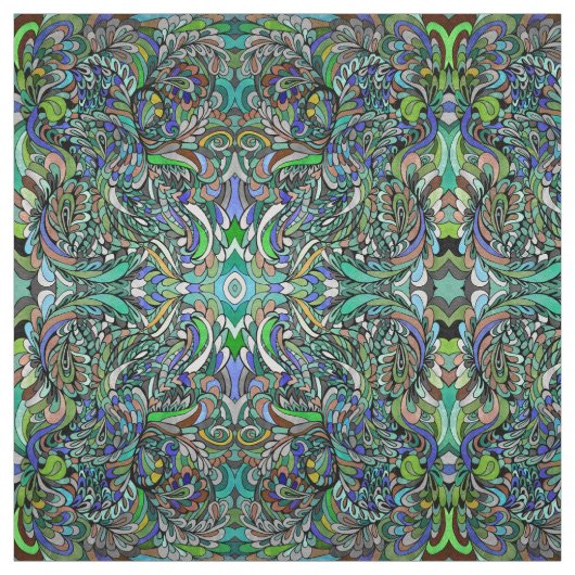 Rainbow TieDye Funky Hippie Tapestry Stof (Swatch)