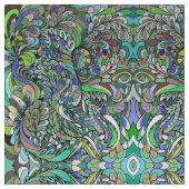 Rainbow TieDye Funky Hippie Tapestry Stof (Close Up)