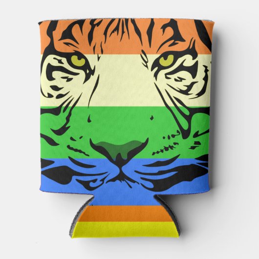 Rainbow Tiger Blikjeskoeler (Voorkant)
