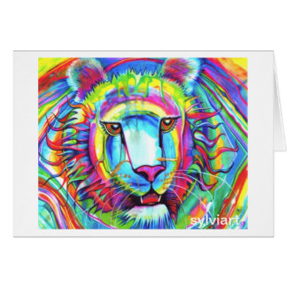 RAINBOW TIGER-kaart - copyright ©1999 SylviART