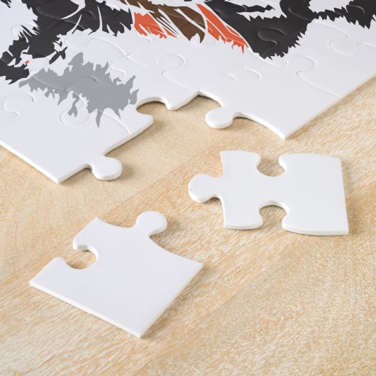 Rainbow Tiger Legpuzzel (Zijkant)