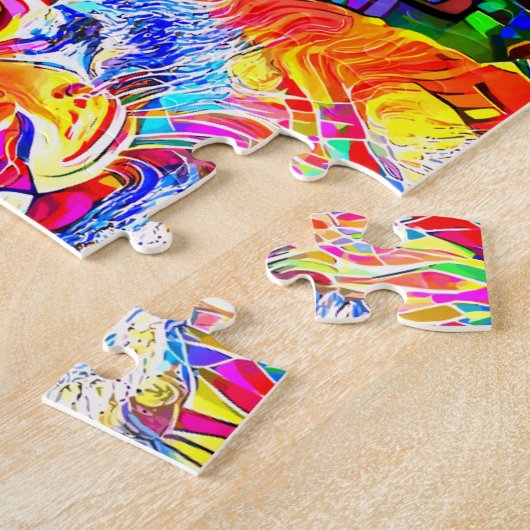 Rainbow Tiger Legpuzzel (Zijkant)