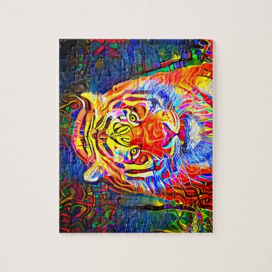 Rainbow Tiger Legpuzzel (Verticaal)