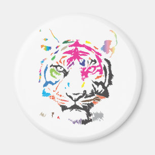Rainbow Tiger Magneet