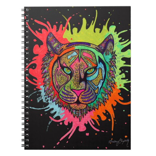 Rainbow Tiger Notitieboek (Voorkant)