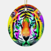 Rainbow Tiger-Ornament Keramisch Ornament (Links)