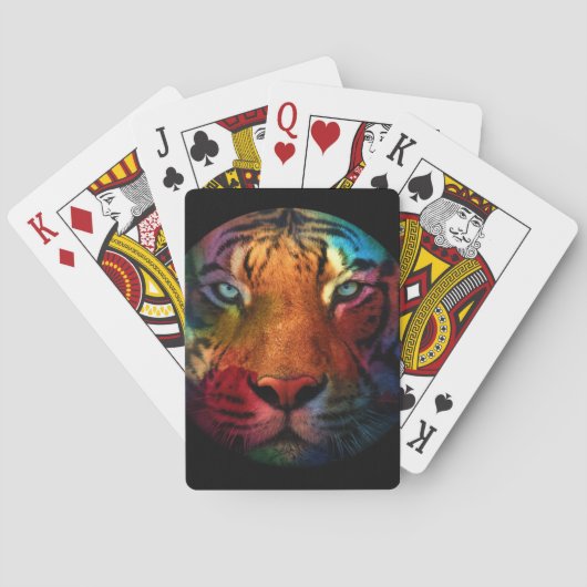 Rainbow Tiger Pokerkaarten (Achterkant)