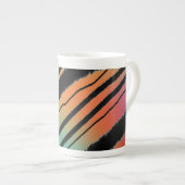 Rainbow Tiger Print Porselein Kop (Voorkant rechts)