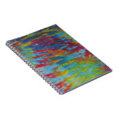 Rainbow Tiger Stripes Tie Dye PhatDyes Notitieboek (Rechterzijde)
