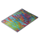Rainbow Tiger Stripes Tie Dye PhatDyes Notitieboek (Linkerzijde)