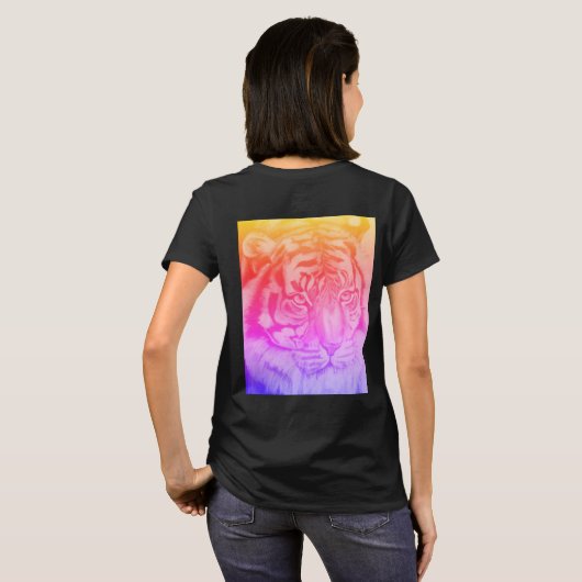 Rainbow Tiger T-shirt (Achterkant volledig)
