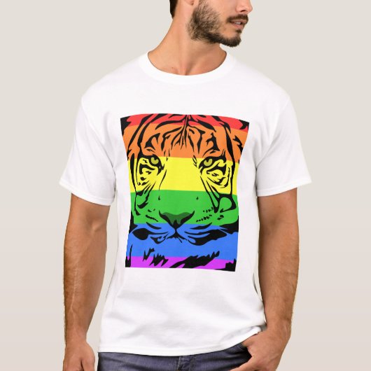 Rainbow Tiger T-shirt (Voorkant)