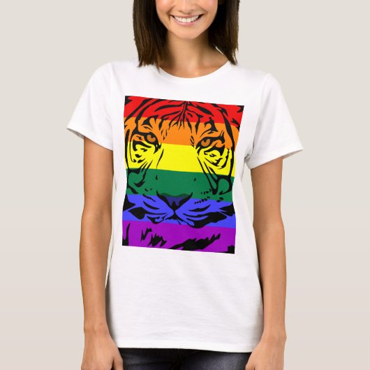 Rainbow Tiger T-shirt (Voorkant)