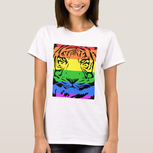 Rainbow Tiger T-shirt (Voorkant)