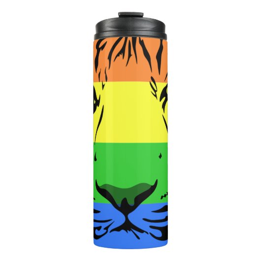 Rainbow Tiger Thermosbeker (Voorkant)