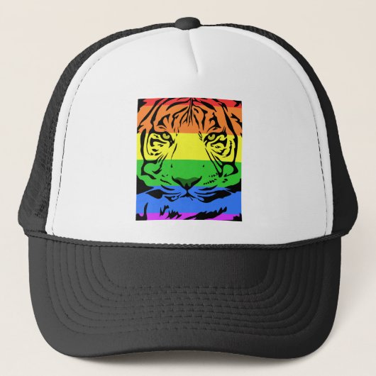 Rainbow Tiger Trucker Pet (Voorkant)