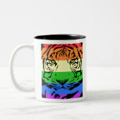 Rainbow Tiger Tweekleurige Koffiemok (Links)