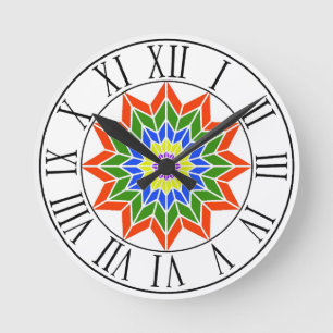 Rainbow Time Ronde Klok