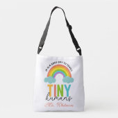Rainbow Tiny Humans Personalized Crossbody Tas (Achterkant)