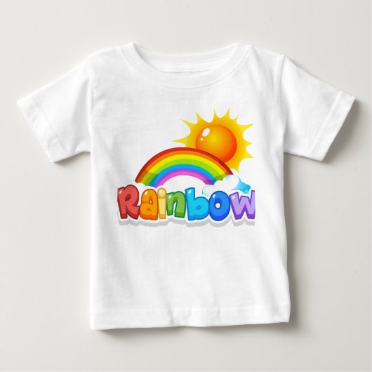 Rainbow Toddler Fine Jersey T-shirt (Voorkant)