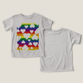 Rainbow Toddler Graphic T-shirt (Ontwerp Voorkant & Achterkant)