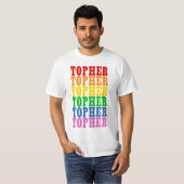 Rainbow Topher T-shirt (Voorkant volledig)