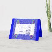 Rainbow Torah bar mitzvah bat mitzvah kaart (Voorkant)