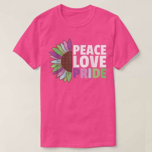 Rainbow Toric Flag Pride Lgbtq Sunflower  T-shirt (Design voorkant)