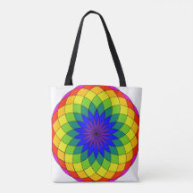 Rainbow Torus Canvas tas