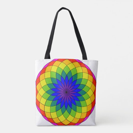 Rainbow Torus Canvas tas (Achterkant)