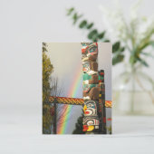 Rainbow Totem Postcard Briefkaart (Staand voorkant)