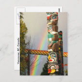 Rainbow Totem Postcard Briefkaart (Voorkant / Achterkant)